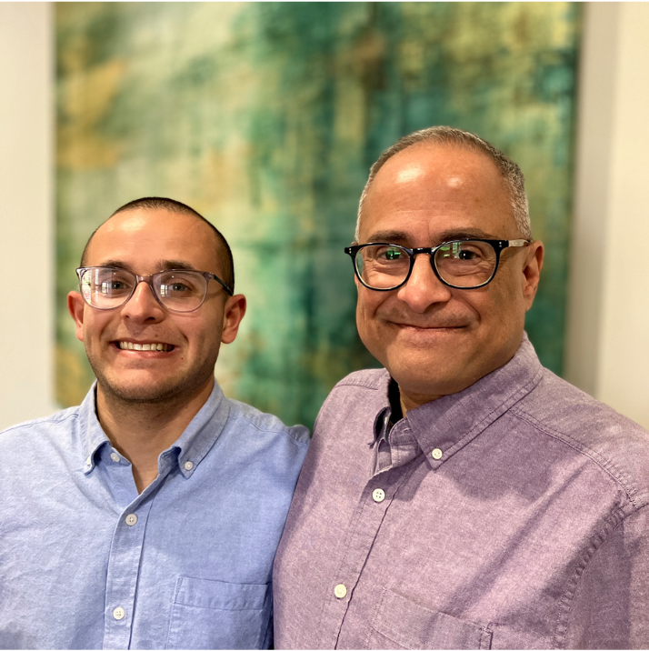 Nicholas and Ray Hemachandra posing together