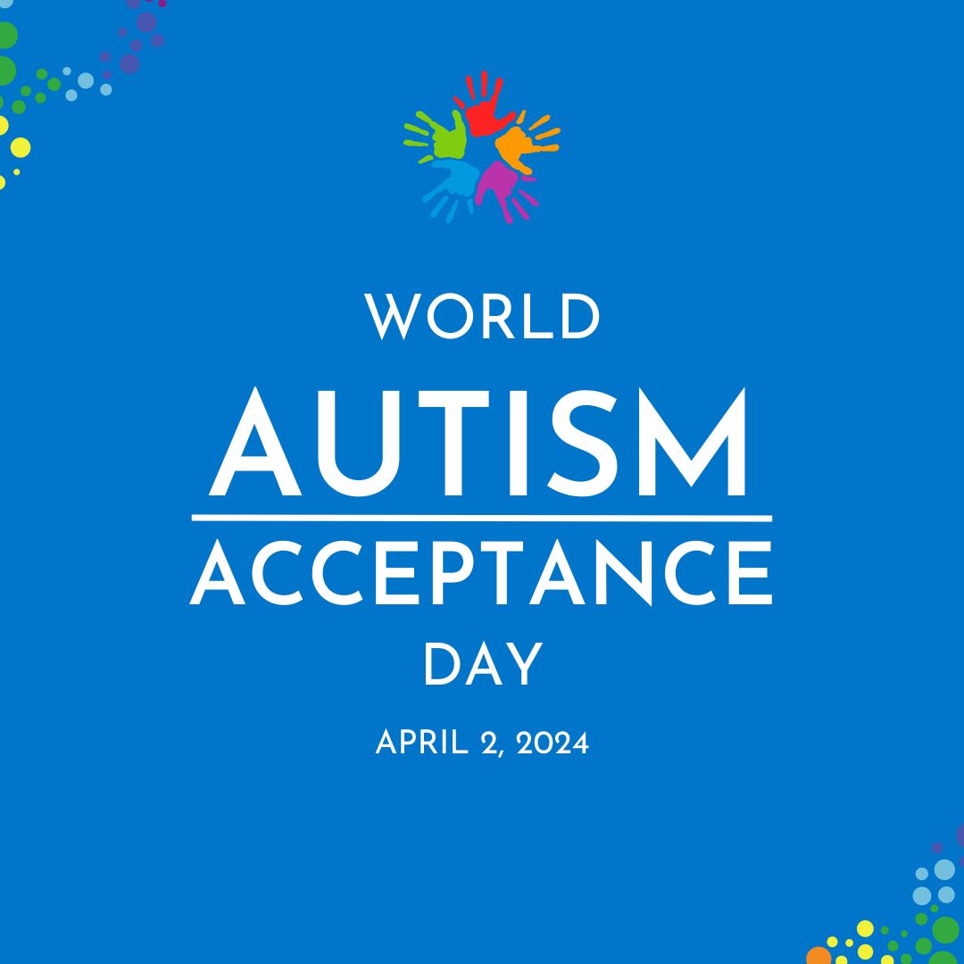 Blue Minimalist world autism awareness day Instagram post